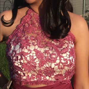 JJ house two piece special occasion dress